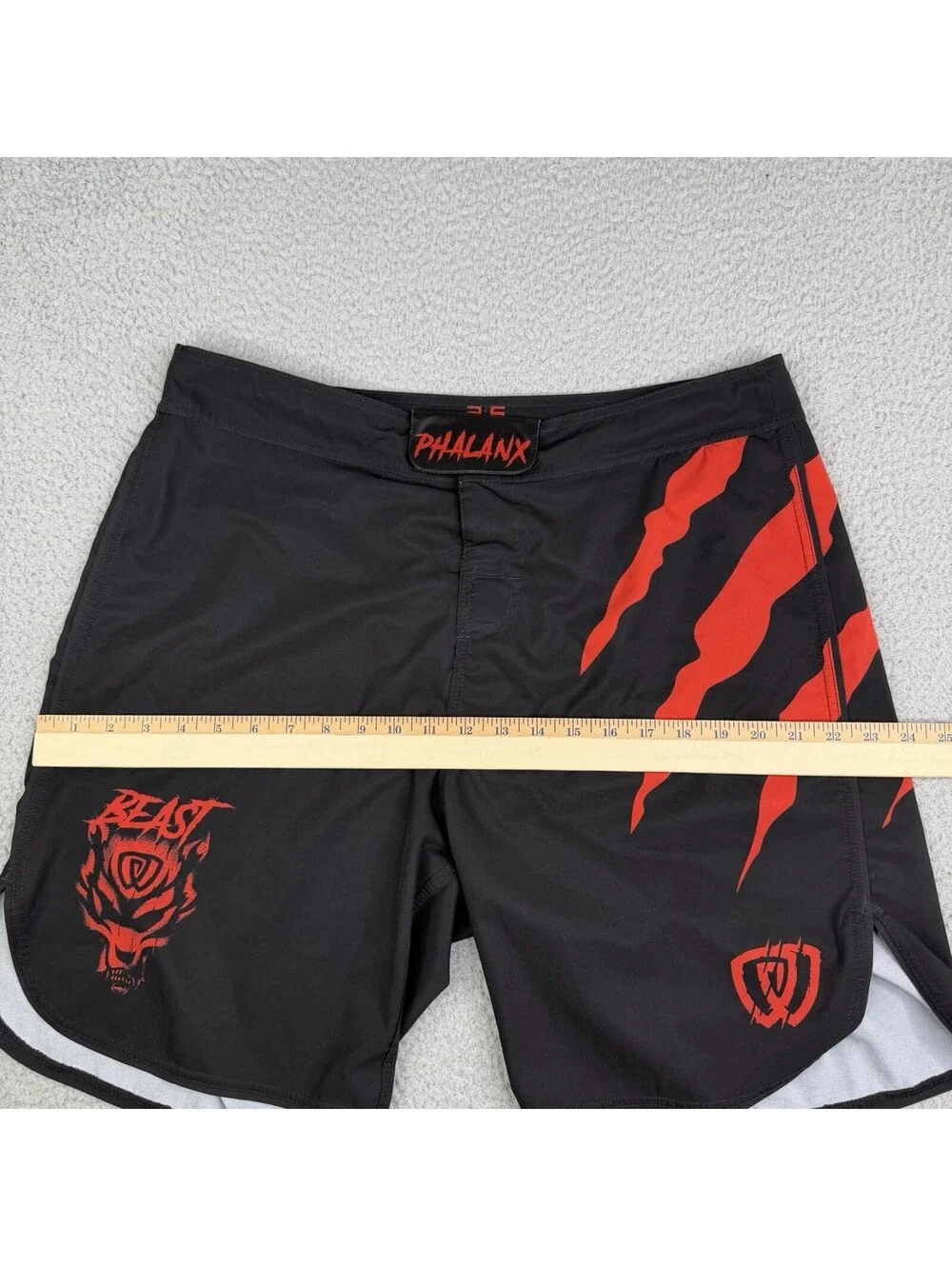 Phalanx Shorts Mens 36 Black Beast Performance Grappling Jiu Jitsu Combat UFC